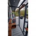 8ft long x 3ft wide x 7.5" tall Catio / Cat lean to Painted Grey